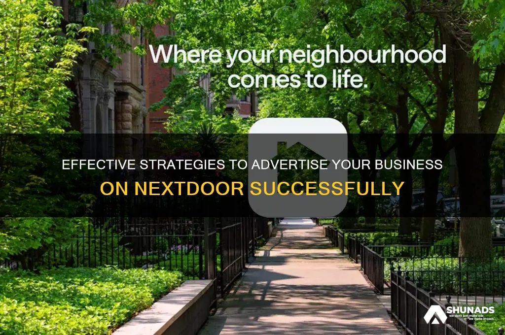 how can i advertise on nextdoor