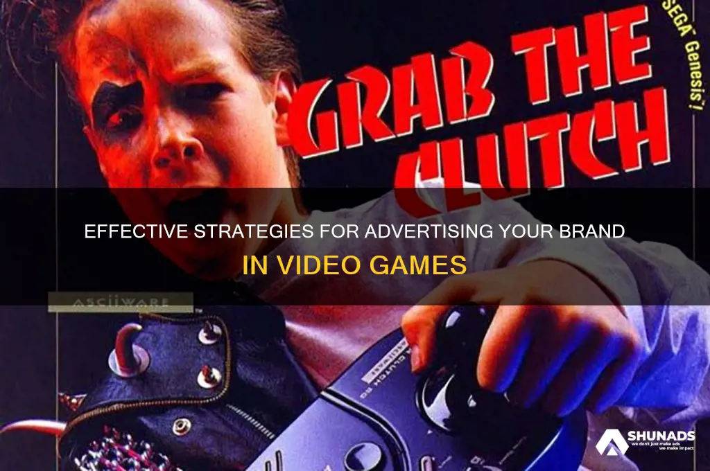 how can i advertise on video games