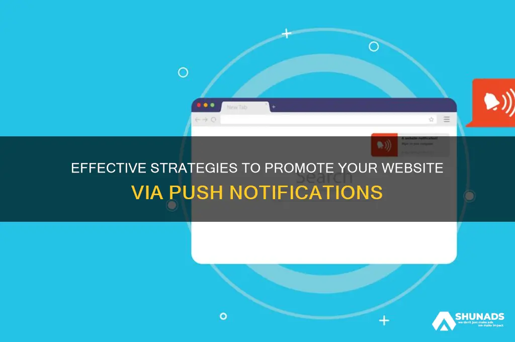 how can i advertise website push notification