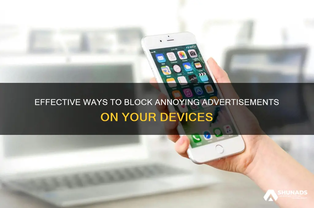 how can i block the advertisement coming