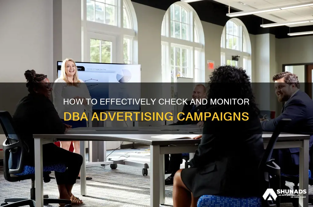how can i check dba advertising