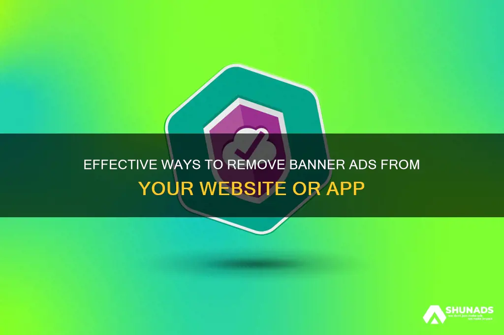 how can i delete banner advertisement