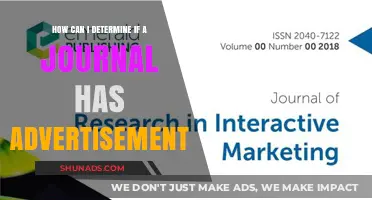 Identifying Advertisements in Journals: A Quick and Easy Guide