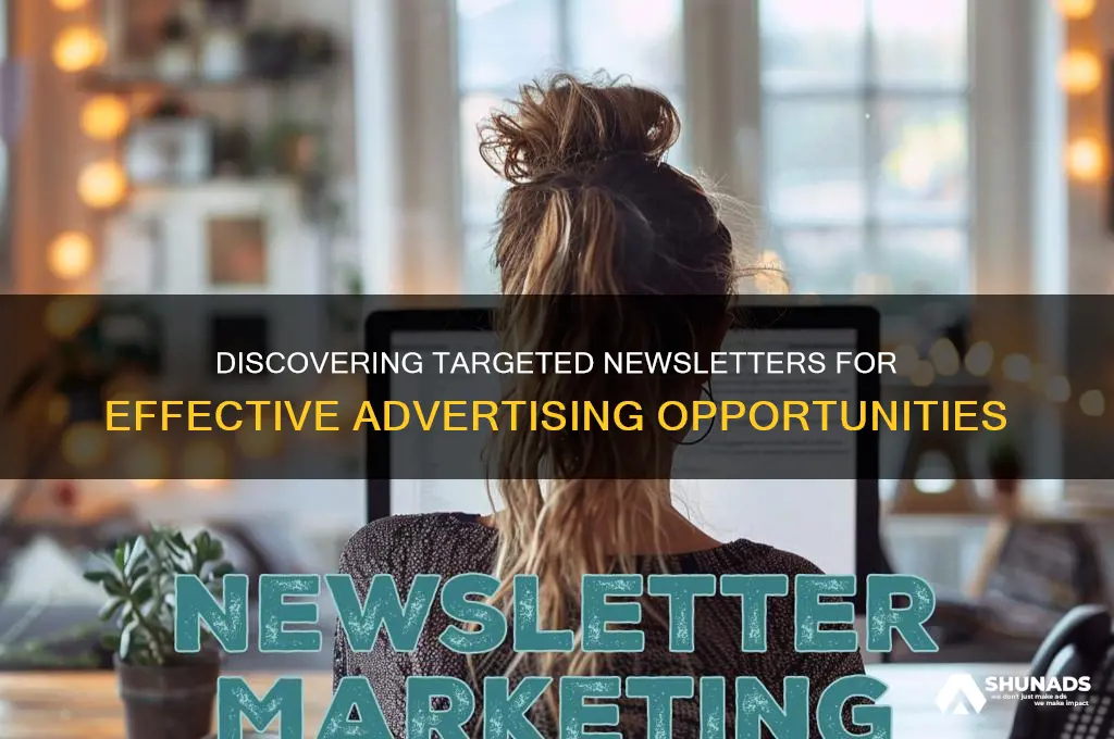how can i find newsletters to advertise in