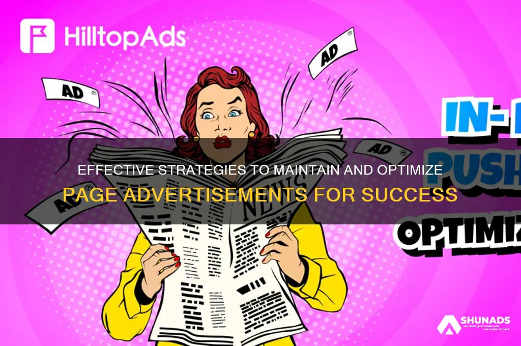 how can i keep page advertisements