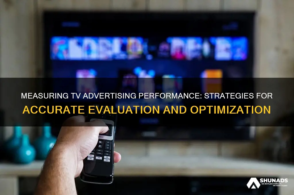 how can i measure advertising performance on tv