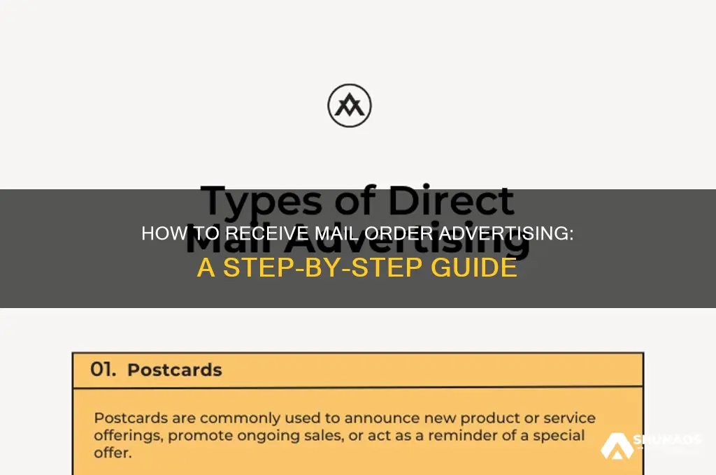 how can i receive mail order advertising