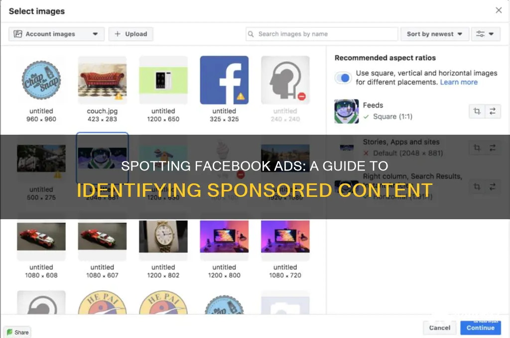 how can i tell if someone is advertising on facebook