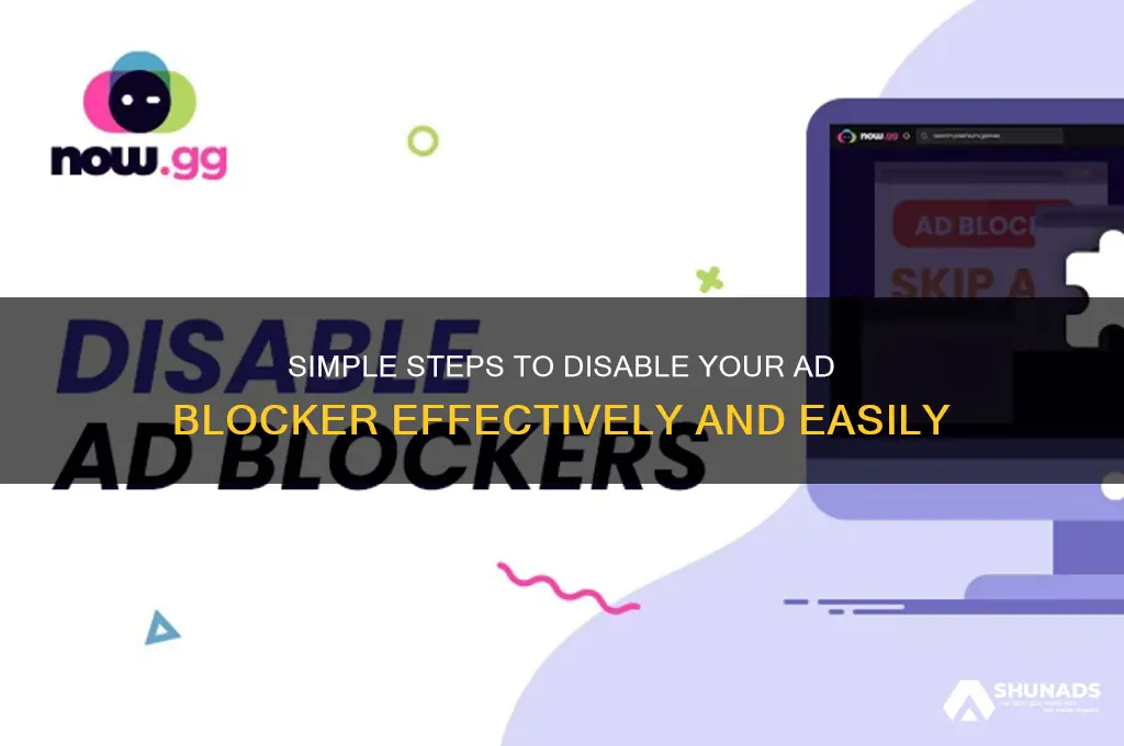 how can i turn off my advertising blocker