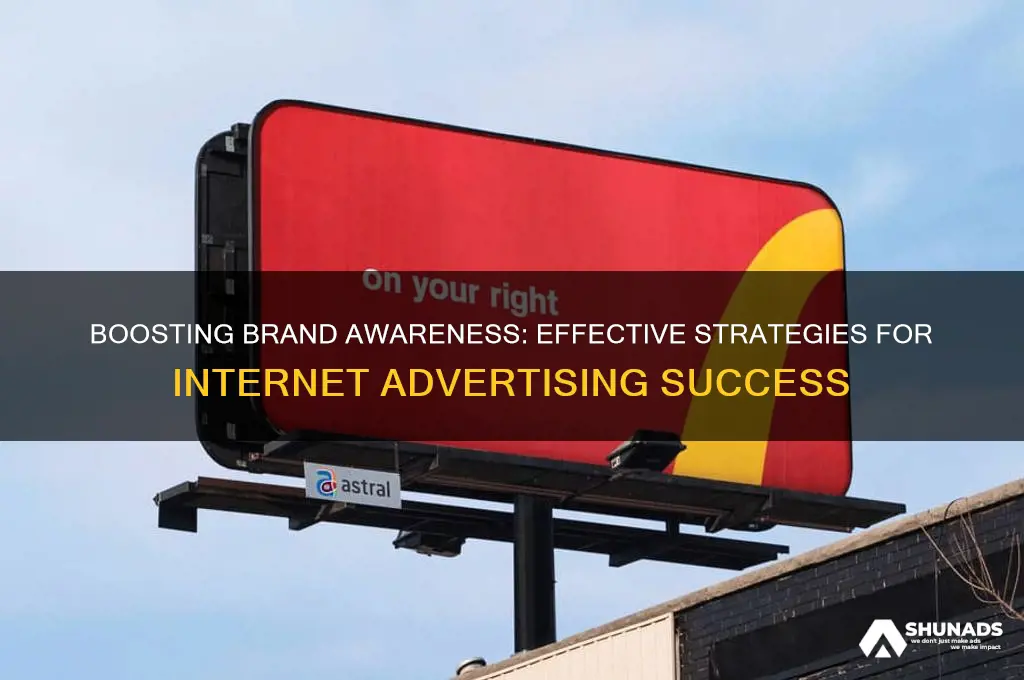 how can internet advertising be used to accomplish awareness