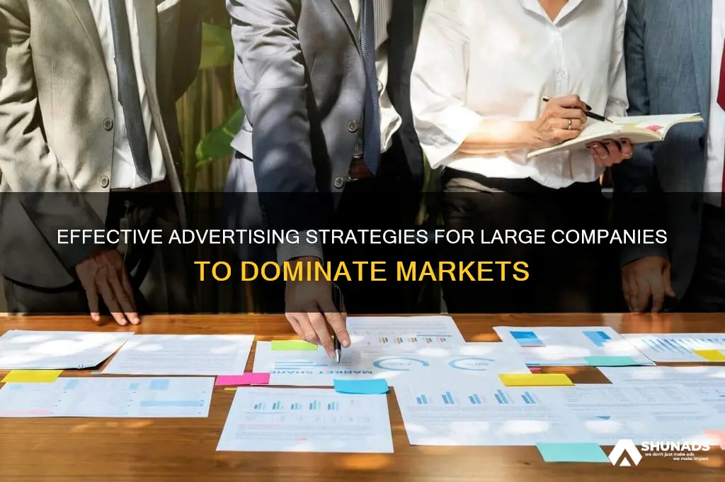 how can large companies advertise
