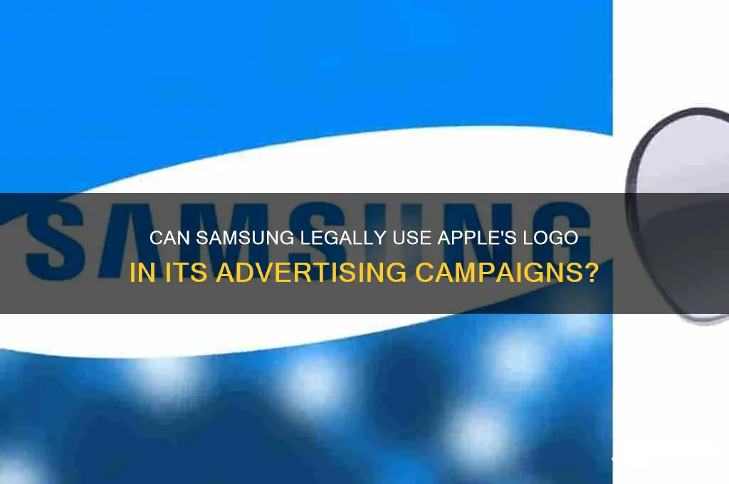 how can samsung use apple logo in advertising