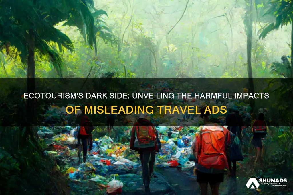 how can travel opportunities advertised as ecotourism be harmful