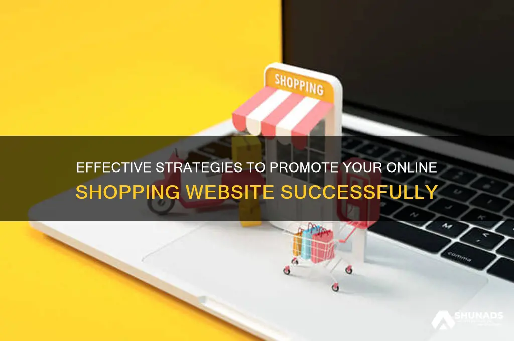 how can u advertise ur shopping websute