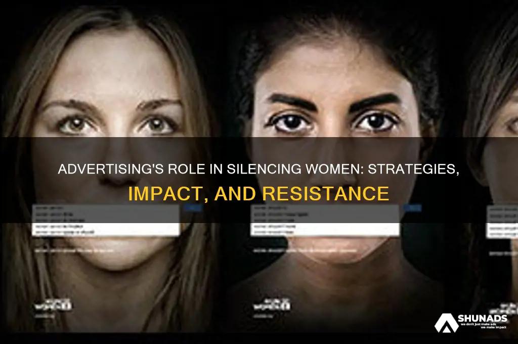 how can women be silenced by advertising
