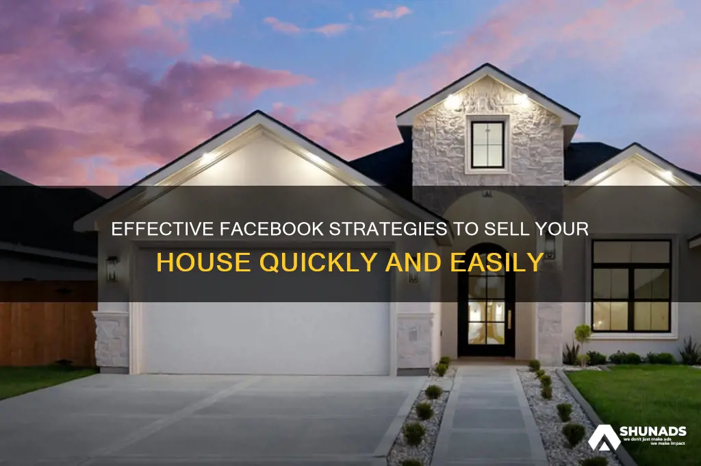 how can you advertise a house for sale on facebook