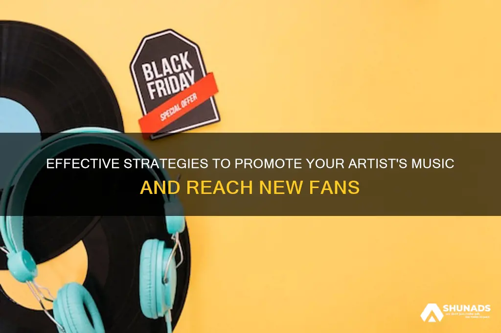 how can you advertise your artists music