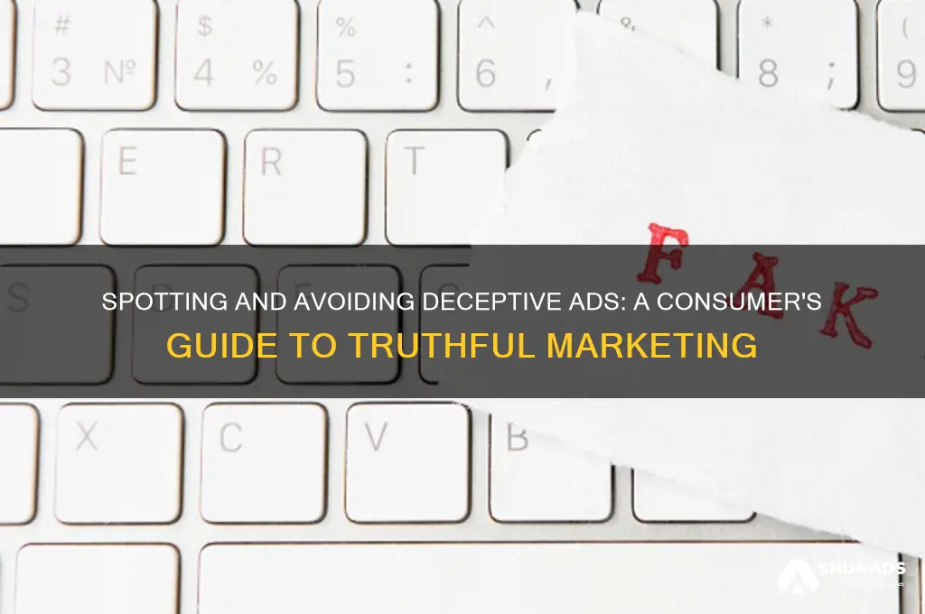 how can you avoid deceptive advertising