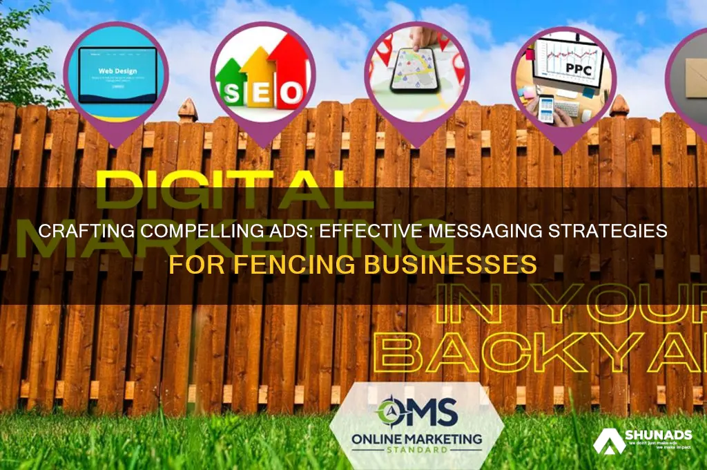 how design an advertising message for a fencing company