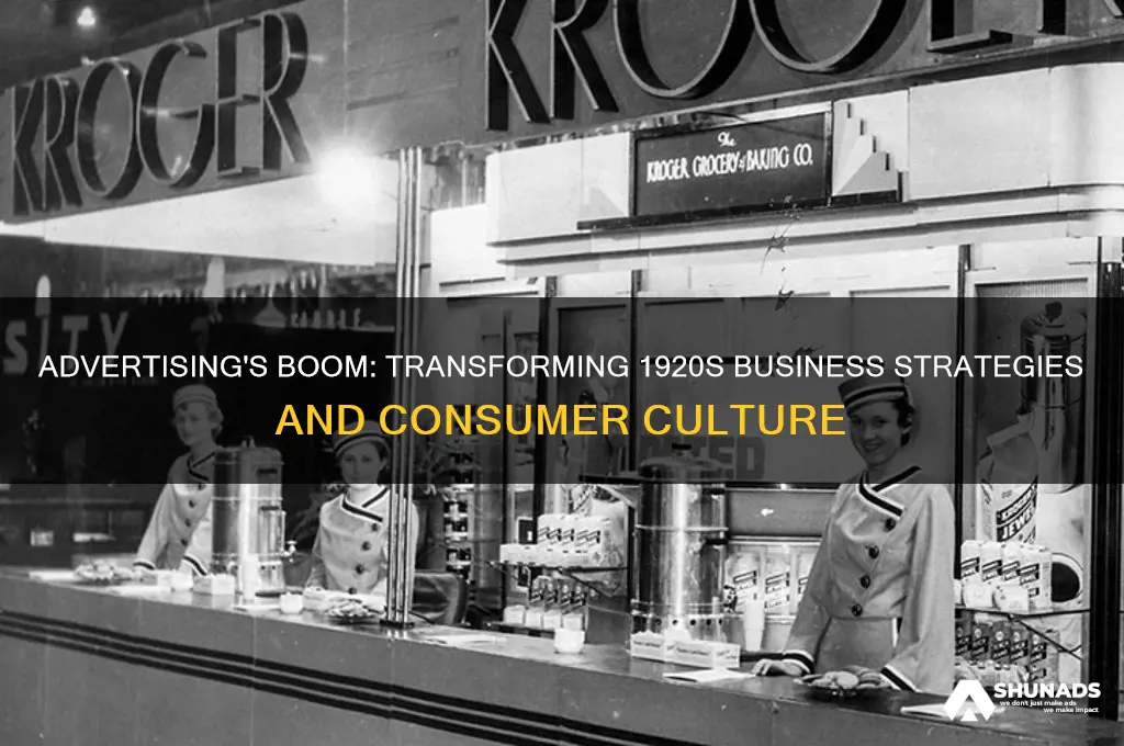 how did advertising affect business in the 1920s