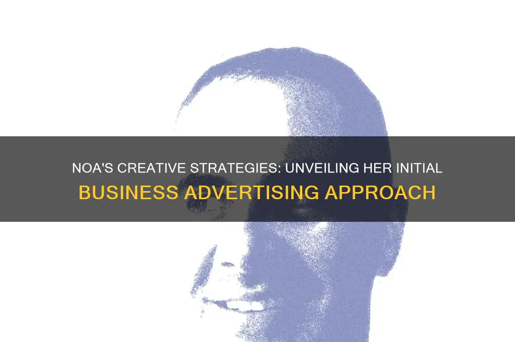 how did noa initially advertise her business