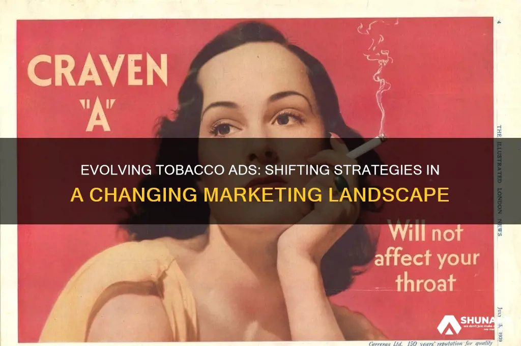 how did the advertising methods of tobacco companies change