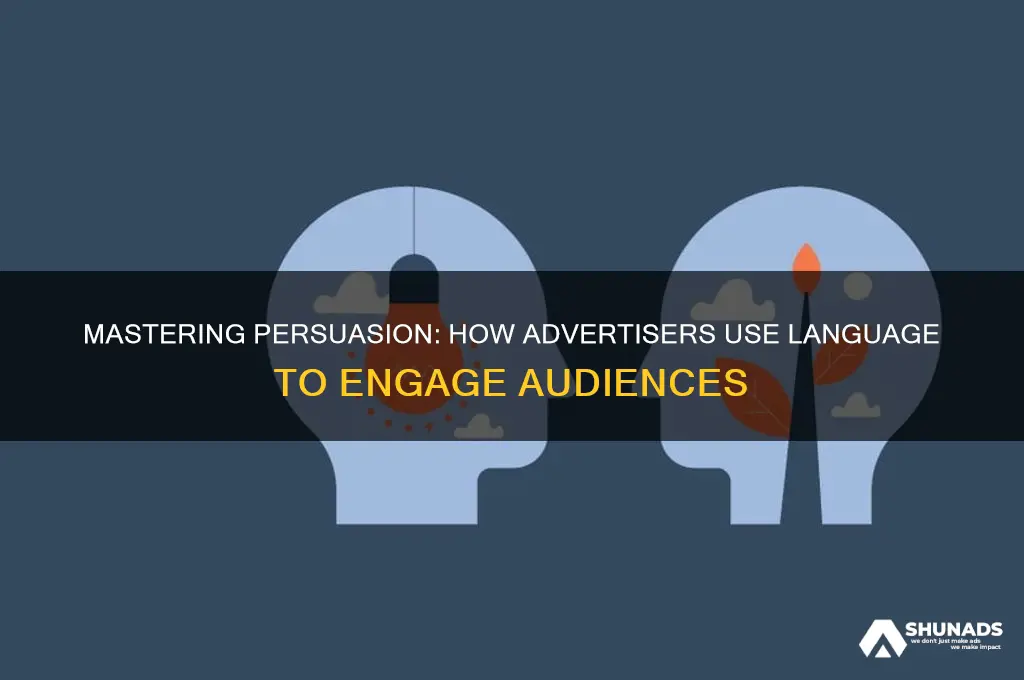 how do advertisers use language to engage a target audience