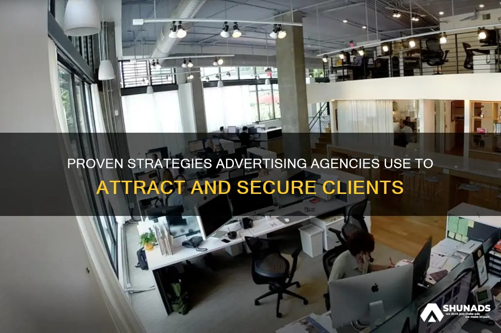 how do advertising agencies get clients