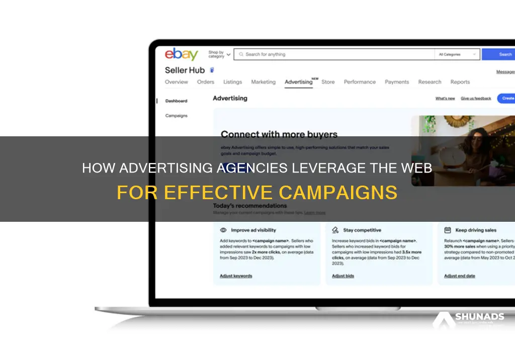 how do advertising agencies use the web