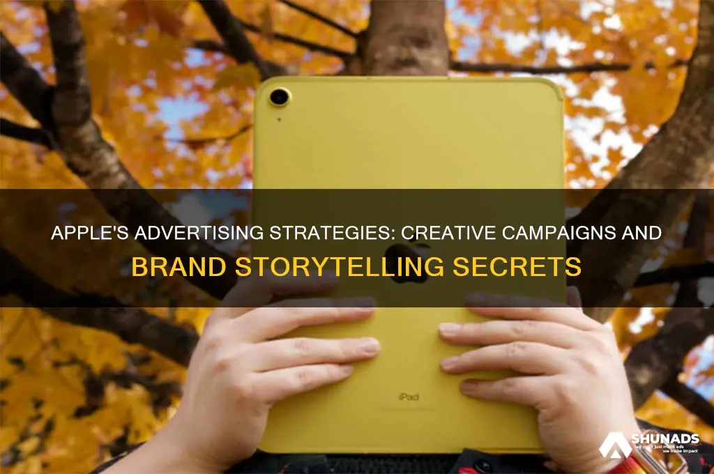 how do apple use advertising