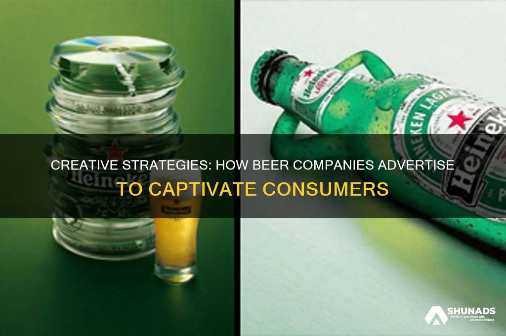 how do beer companies advertise