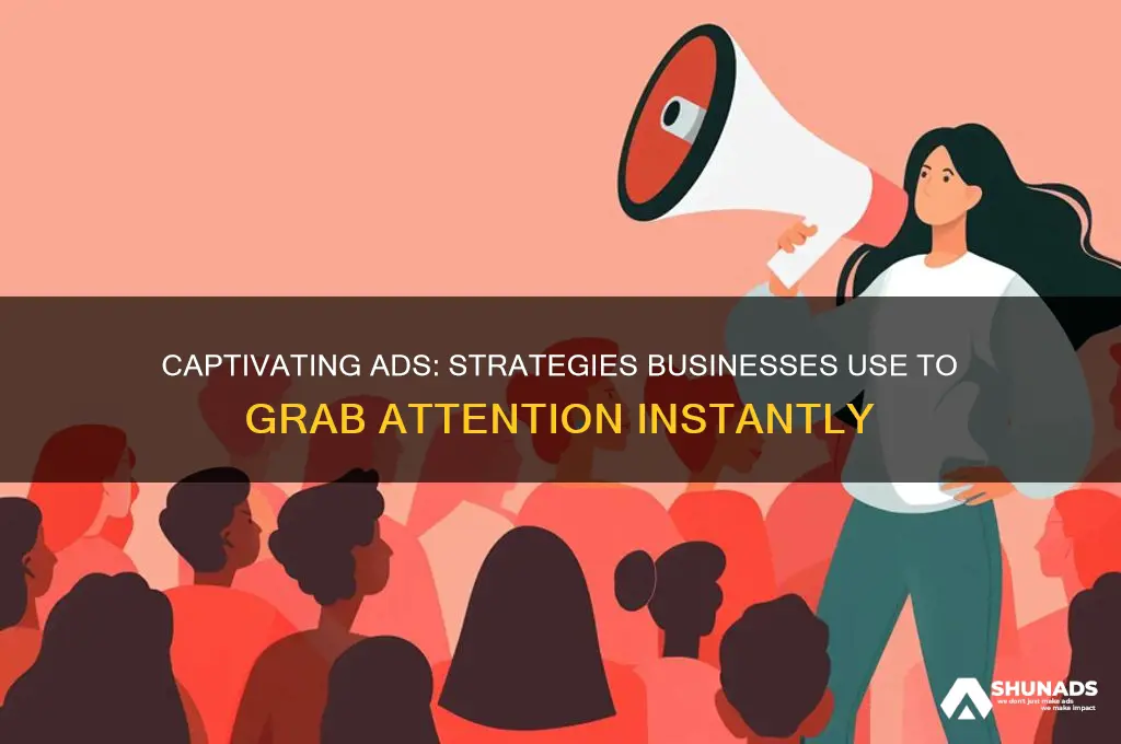 how do businesses get advertisements to catch attention