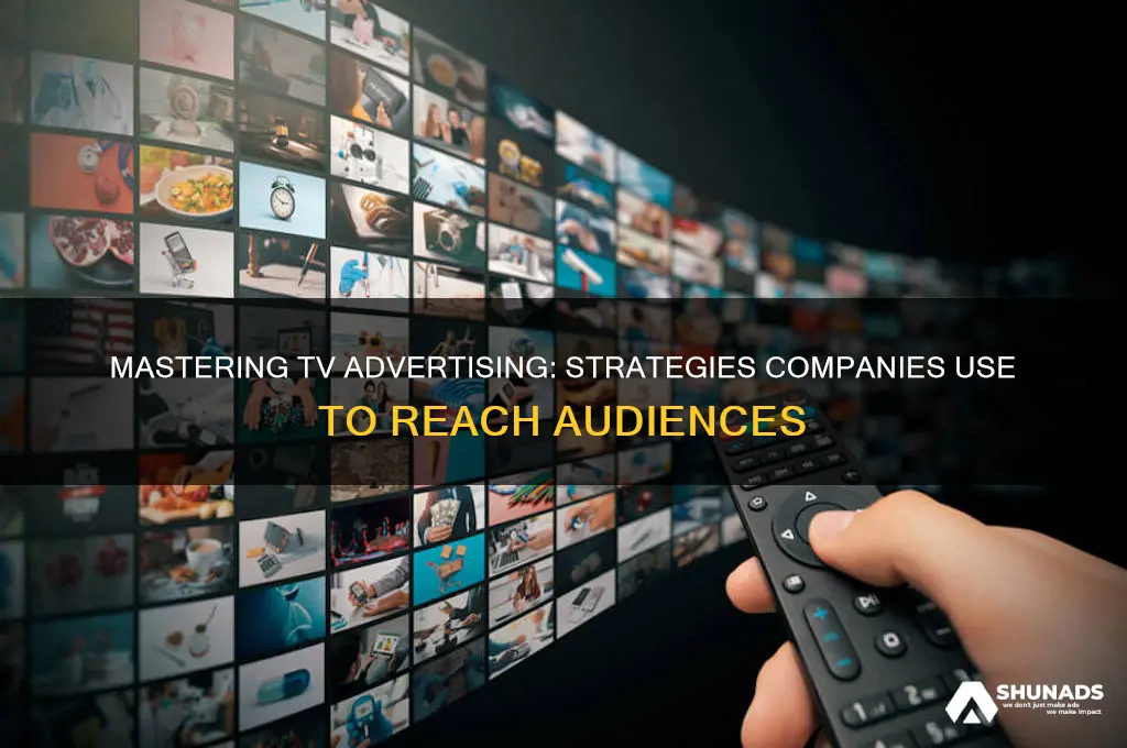 how do companies advertise on television