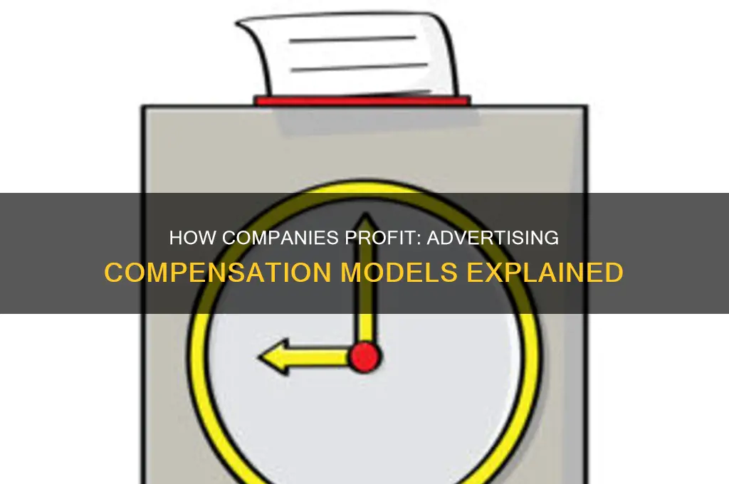 how do companies get compensated through advertising