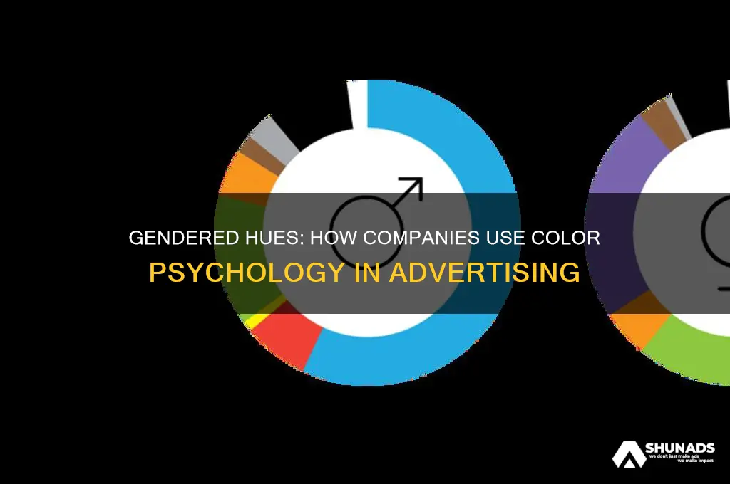 how do companies use colors in gender advertising