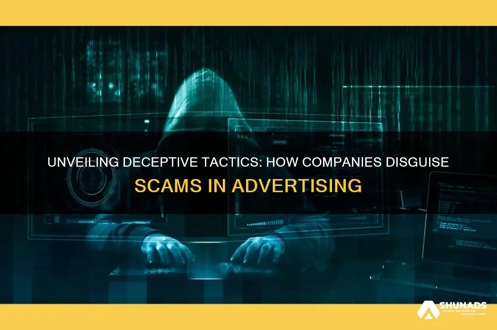 how do companys advertise scams