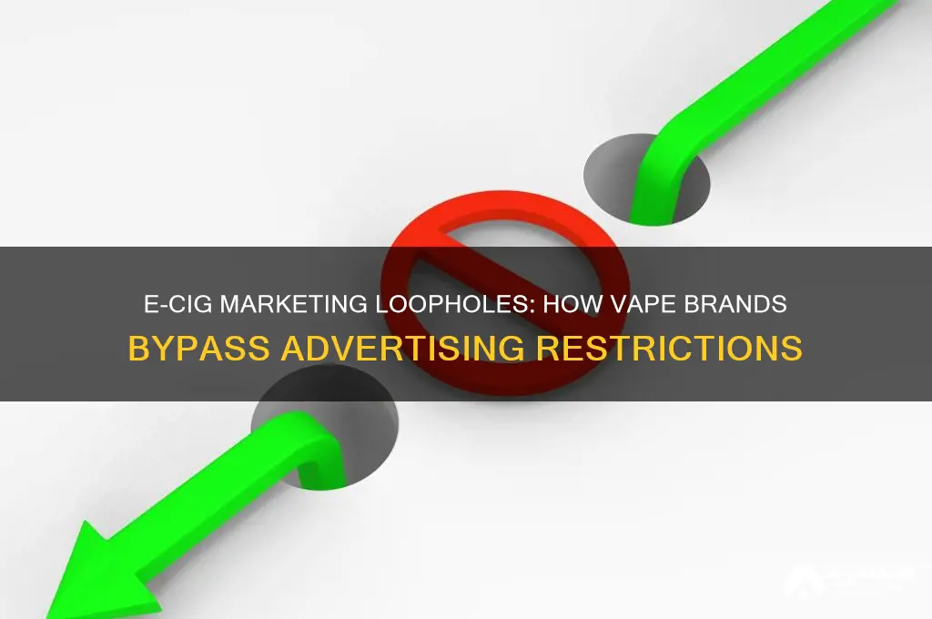 how do e cig companies get around advertising laws