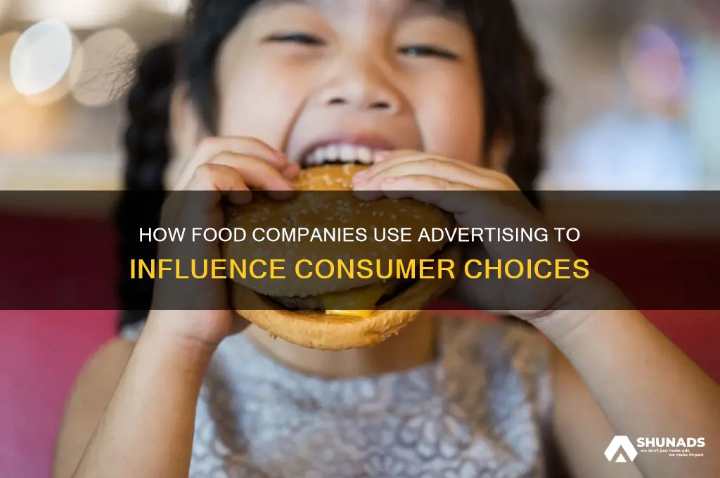how do food companies use advertising