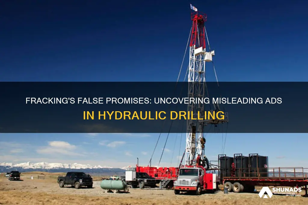how do fracking companies falsely advertise about hydraulic fracking