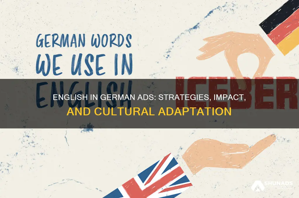 how do germans use english in their advertisements