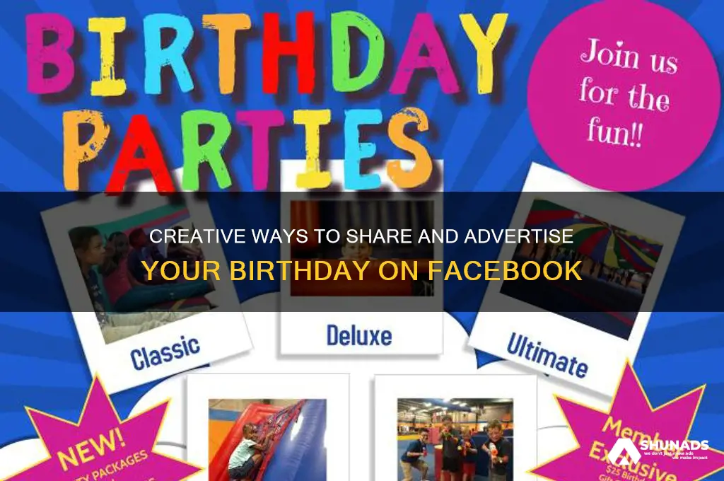 how do i advertise my birthday on facebook
