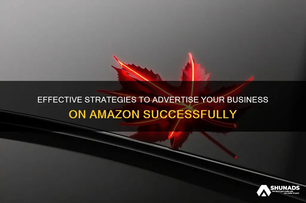 how do i advertise my business on amazon