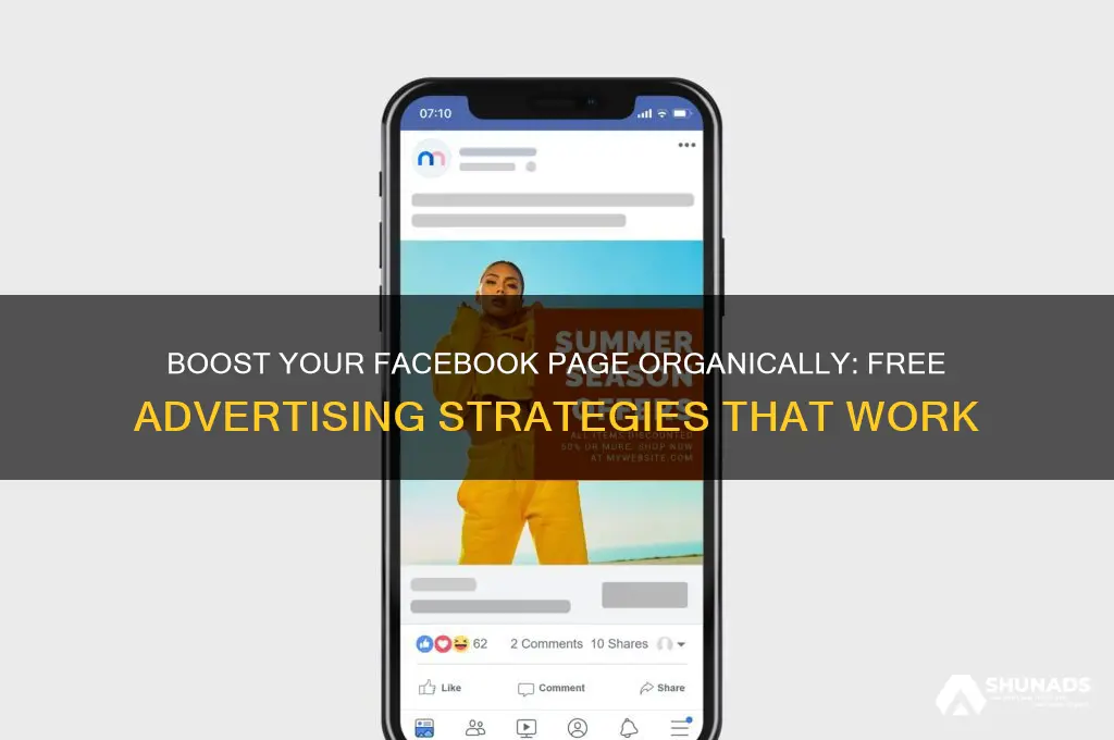 how do i advertise my facebook page for free