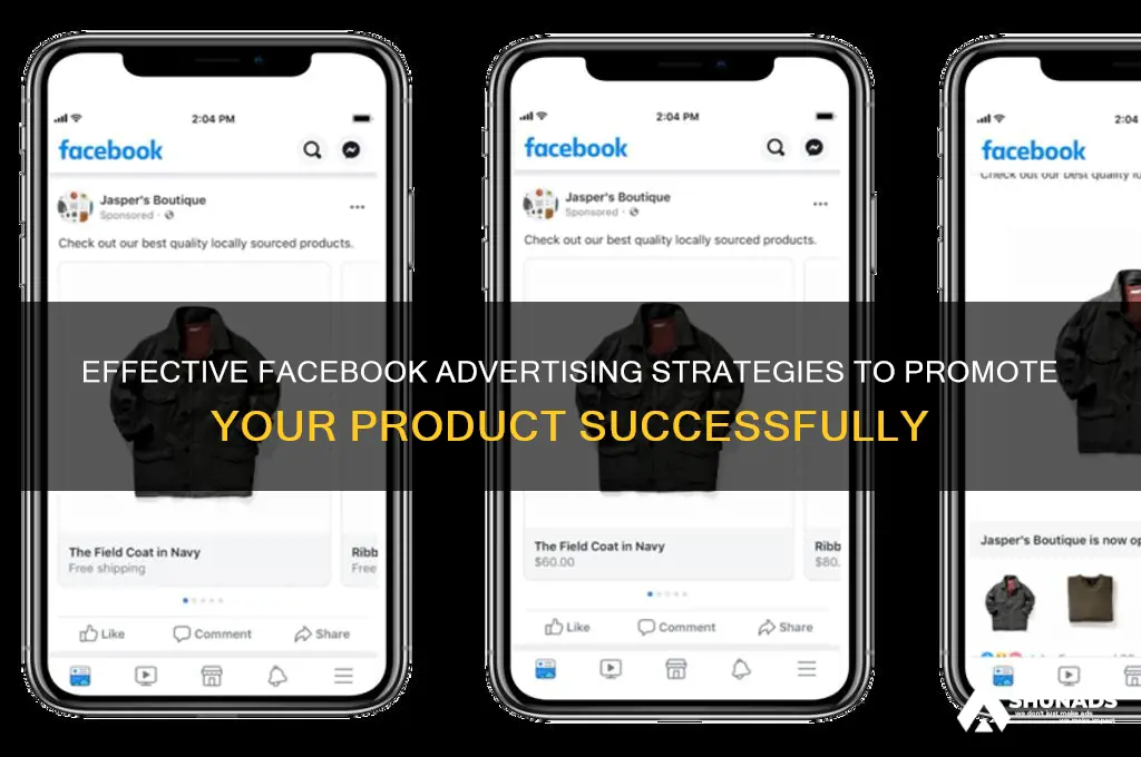 how do i advertise my product on facebook