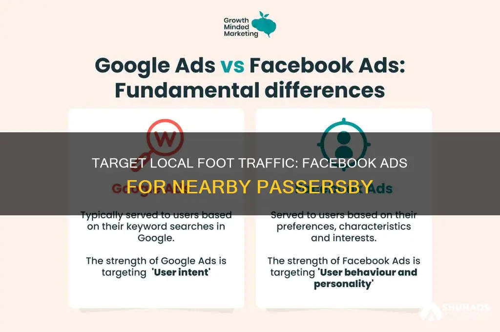 how do i advertise on facebook to people passing by