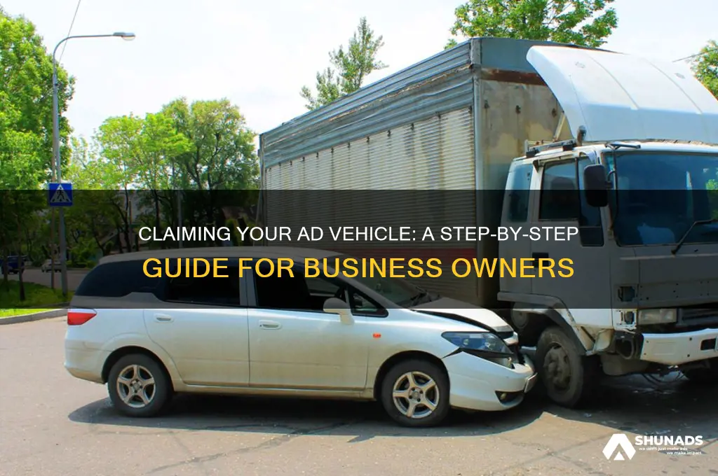 how do i claim a vehicle i use for advertising