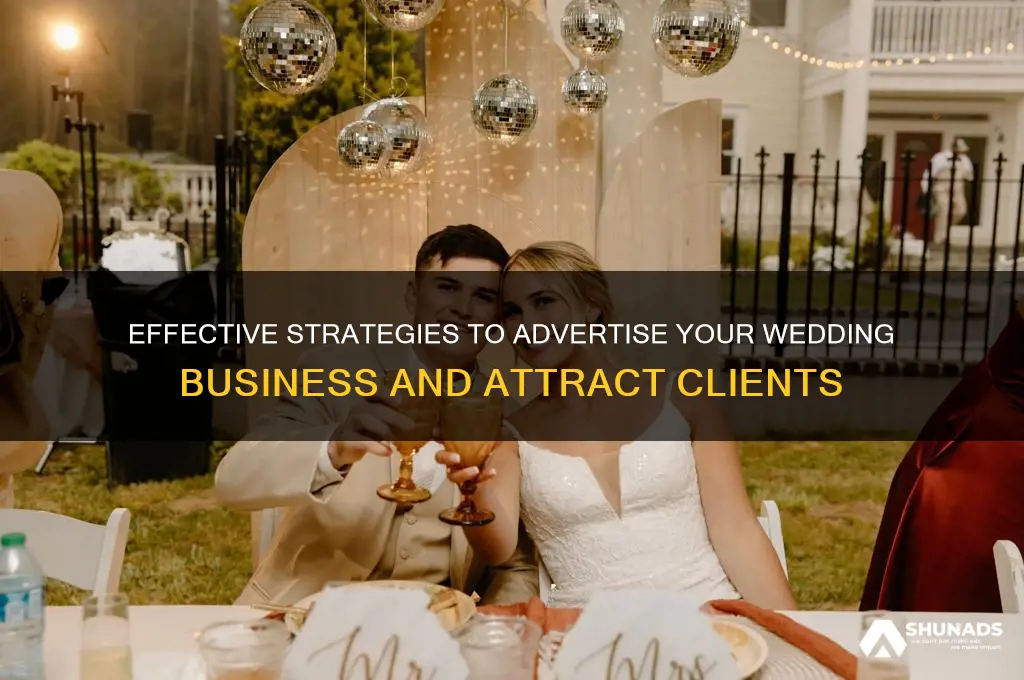 how do i get my wedding business advertise