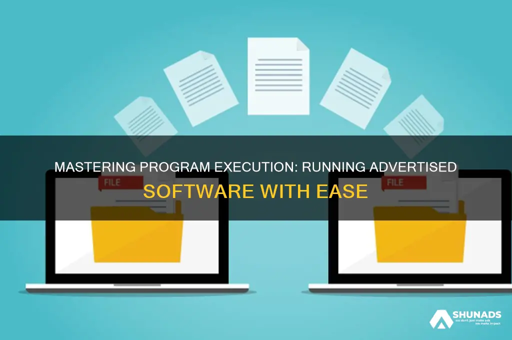 how do i get to run advertised programs