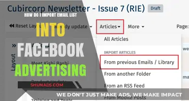 Importing Email Lists into Facebook Ads: A Step-by-Step Guide