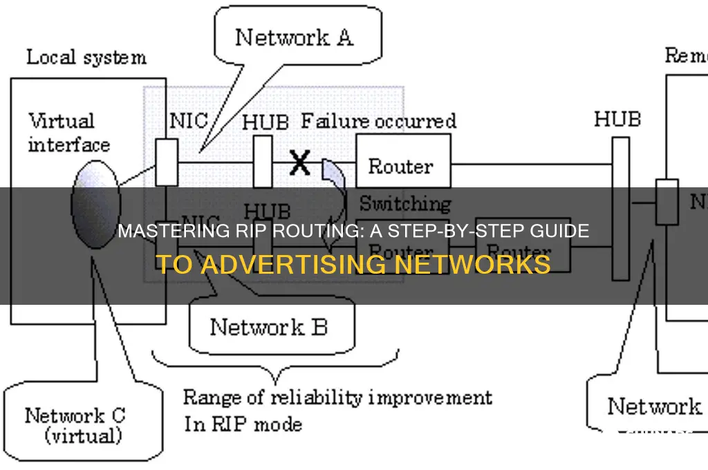 how do i use rip routing to advertise networks